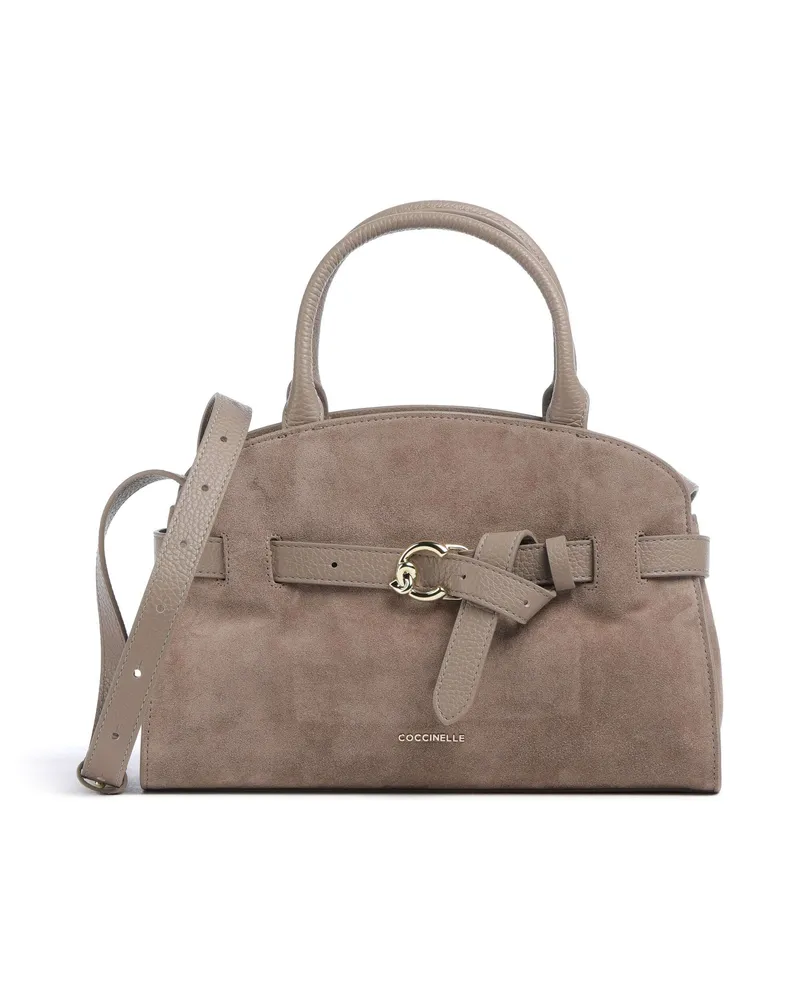 Coccinelle Handtasche Sabine Suede in grau Grau