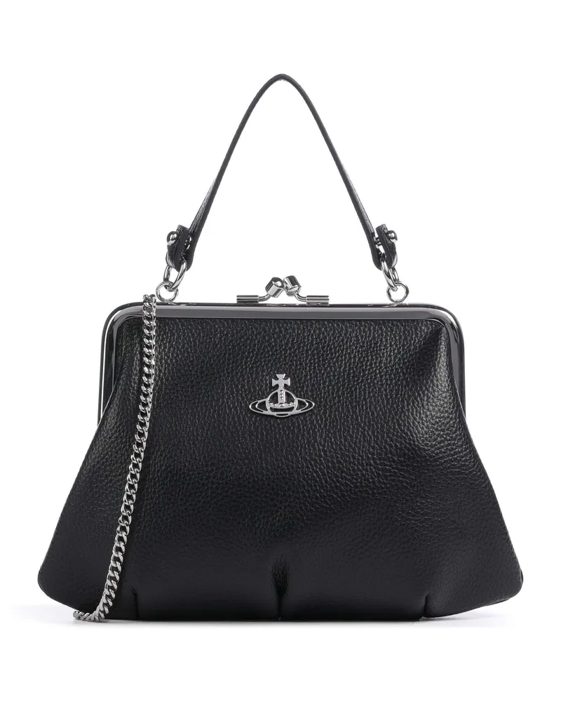 Vivienne Westwood Umhängetasche Granny Frame Grain in schwarz Schwarz
