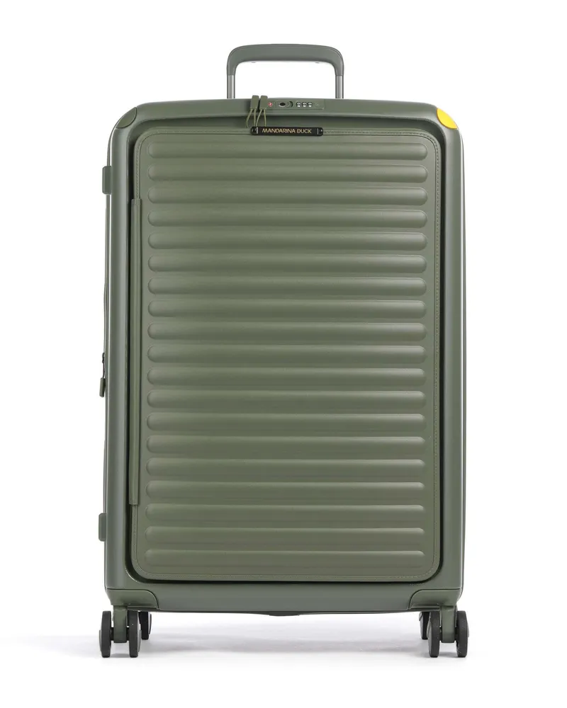 Mandarina Duck 4-Rollen Trolley Smart Duck in oliv Oliv