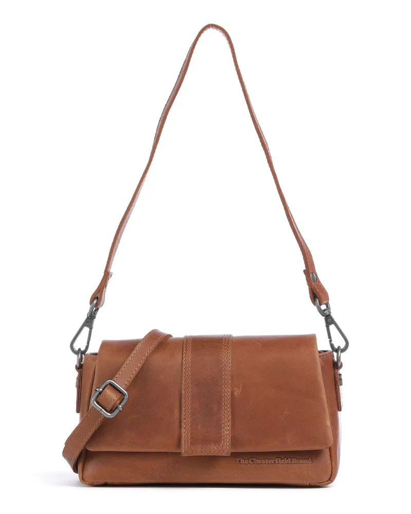 The Chesterfield Brand Schultertasche Wax Pull Up Cow Clifden in braun Braun