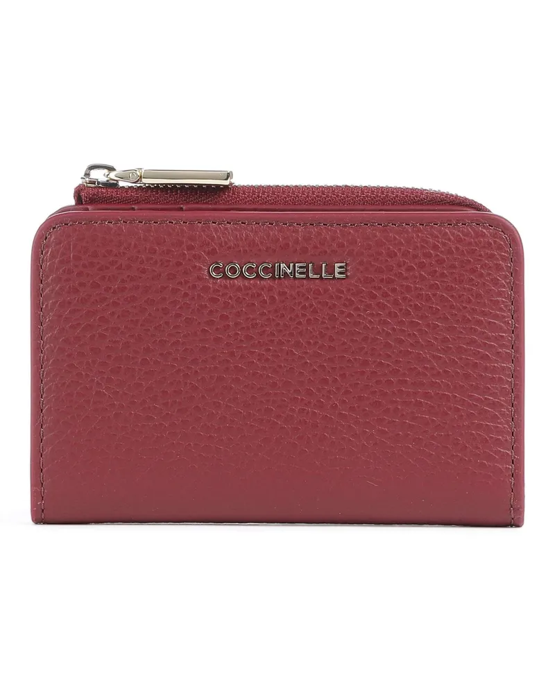 Coccinelle Geldbörse Metallic Soft in rot Rot