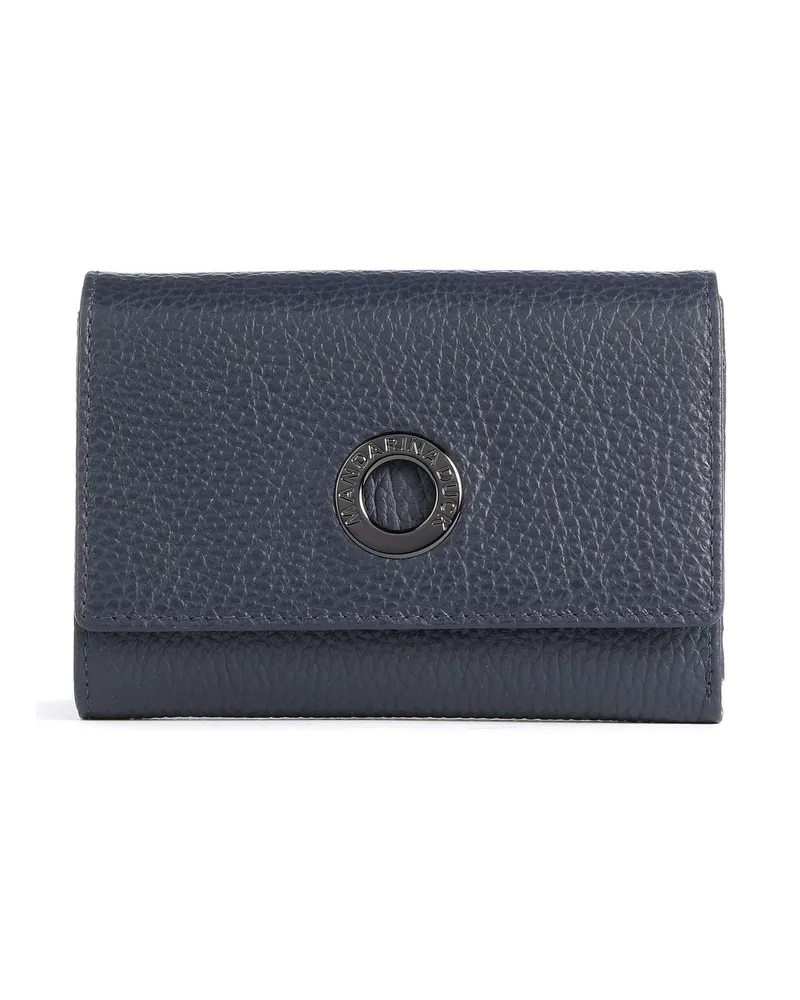 Mandarina Duck Geldbörse Mellow Leather in blau Blau