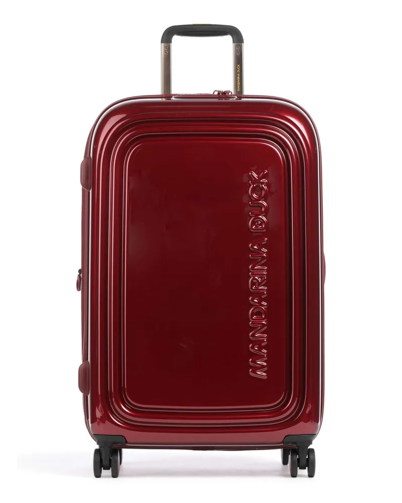 Mandarina Duck 4-Rollen Trolley Logoduck+ Metal in rot Rot