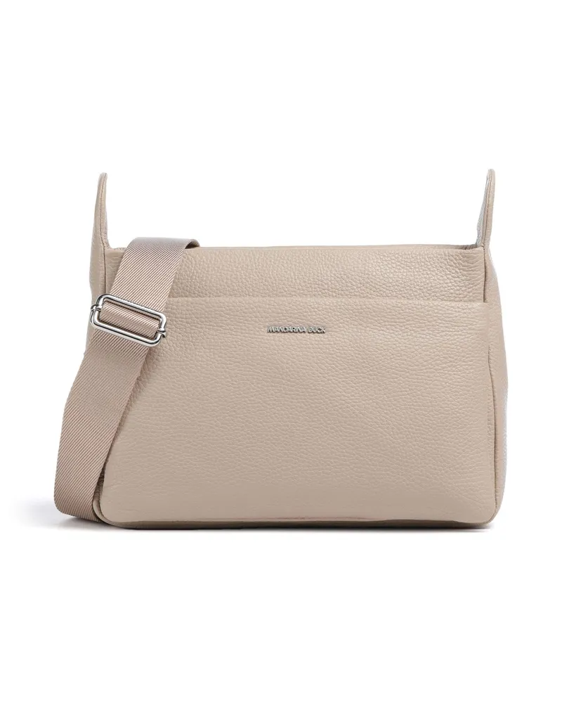 Mandarina Duck Schultertasche Mellow Leather in grau Grau