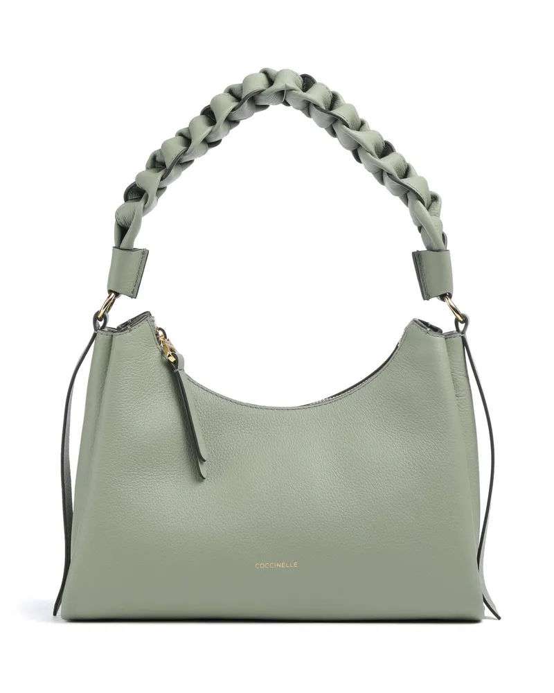Coccinelle Schultertasche Boheme Grana Double in grau Grau