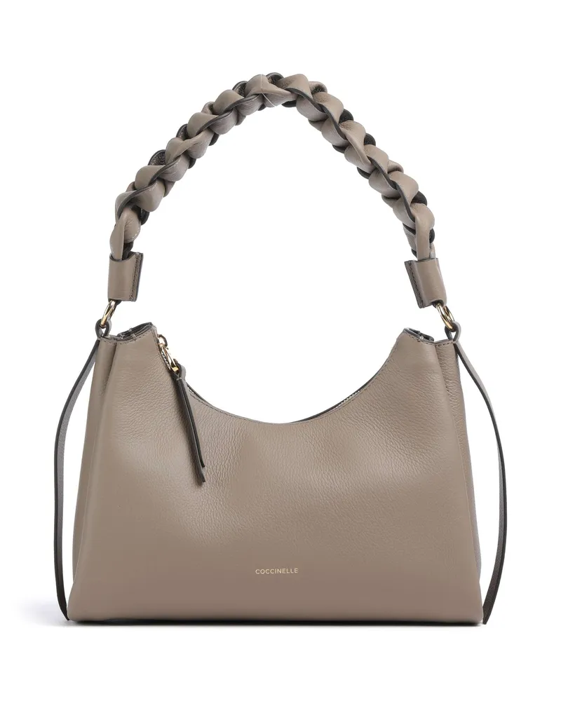 Coccinelle Schultertasche Boheme Grana Double in grau Grau