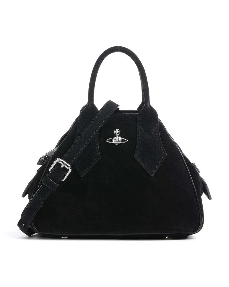 Vivienne Westwood Handtasche Yasmine Suede Small in schwarz Schwarz