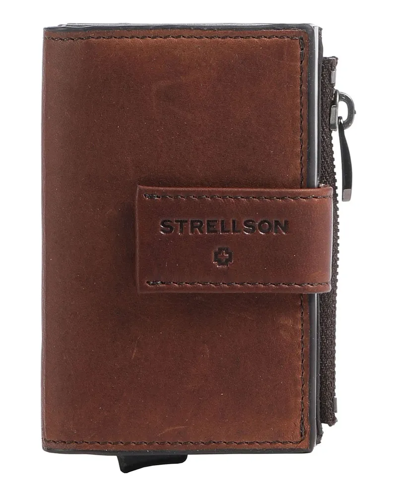 Strellson Kreditkartenetui Brick Lane C-Four RFID in braun Braun