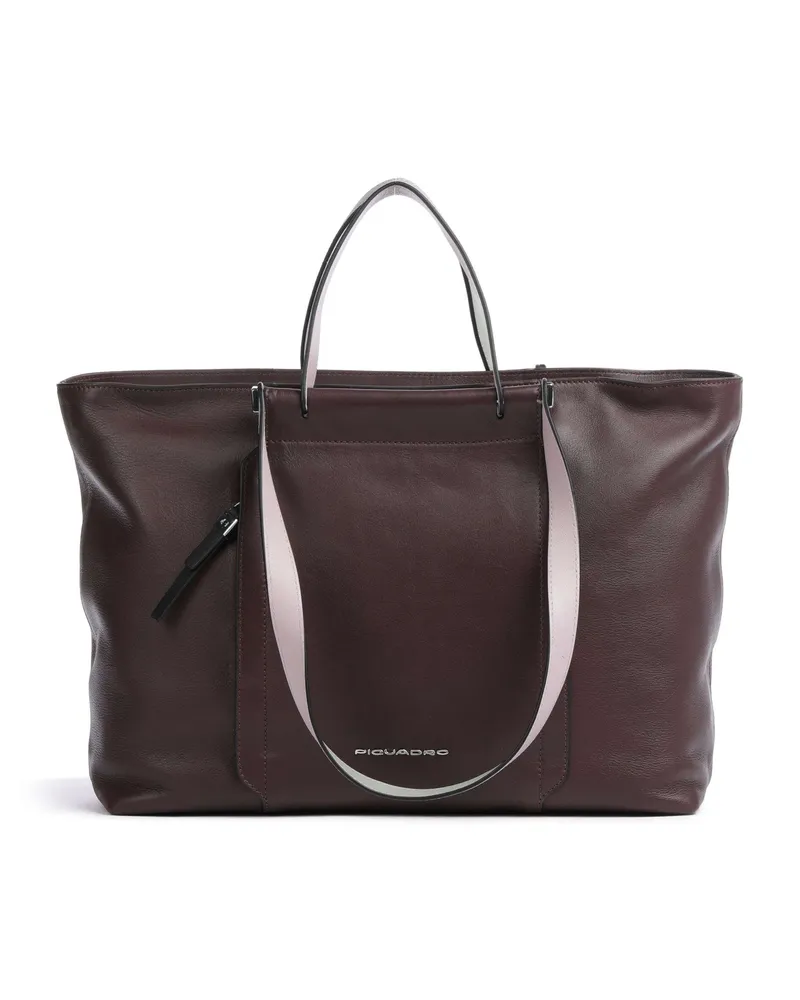 Piquadro Shopper Circle in violett Violett