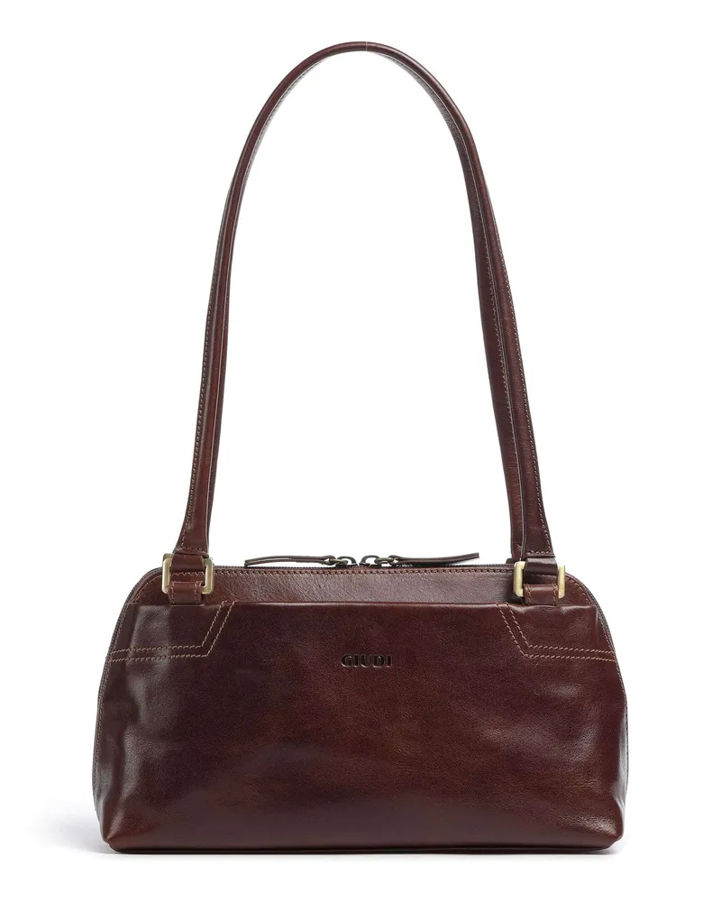 Giudi Schultertasche Single Tracollina in braun Braun