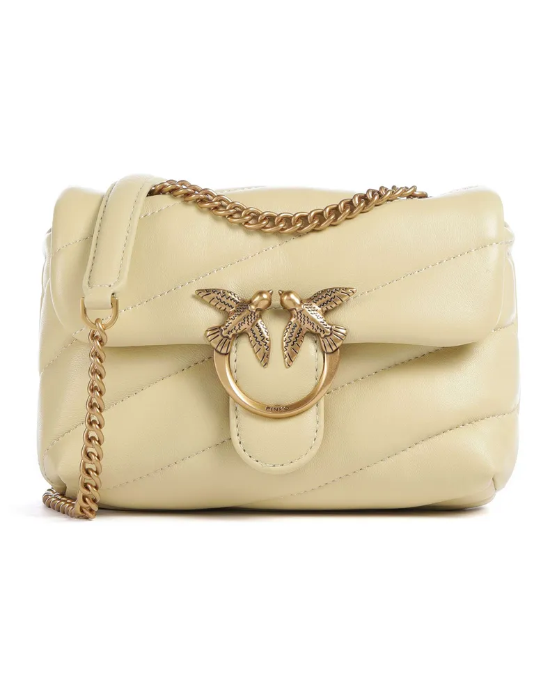 Pinko Schultertasche Love Puff Baby in gelb Gelb