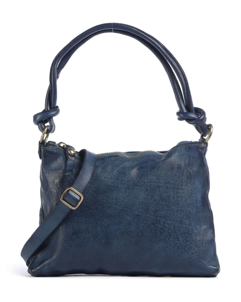 Campomaggi Schultertasche in blau Blau
