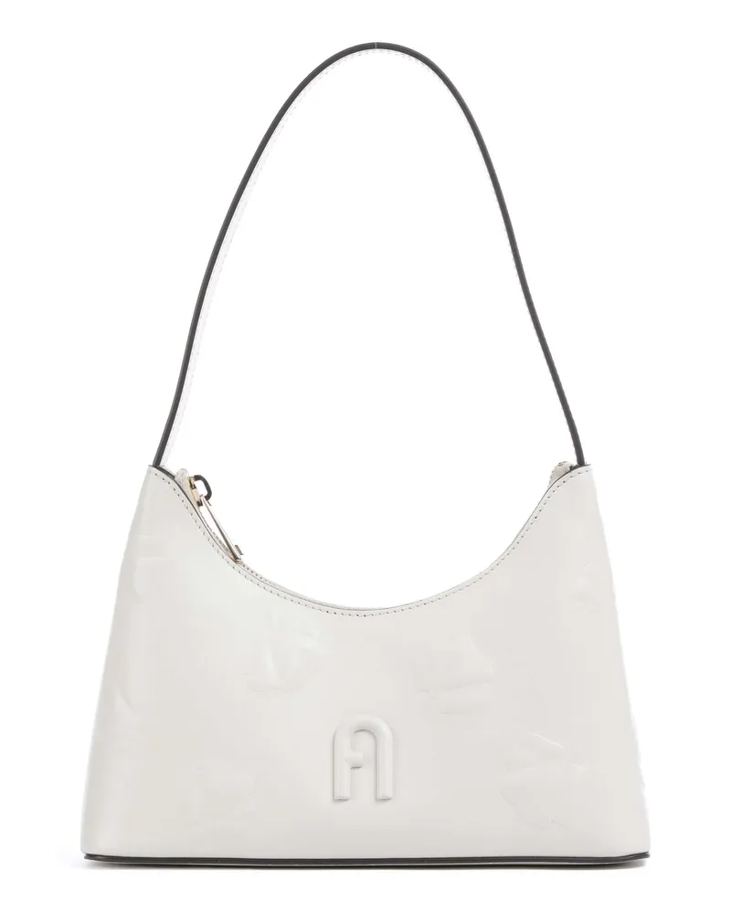 Furla Schultertasche Diamante Mini in elfenbein Beige