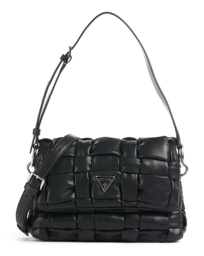 Guess Schultertasche Marion in schwarz Schwarz
