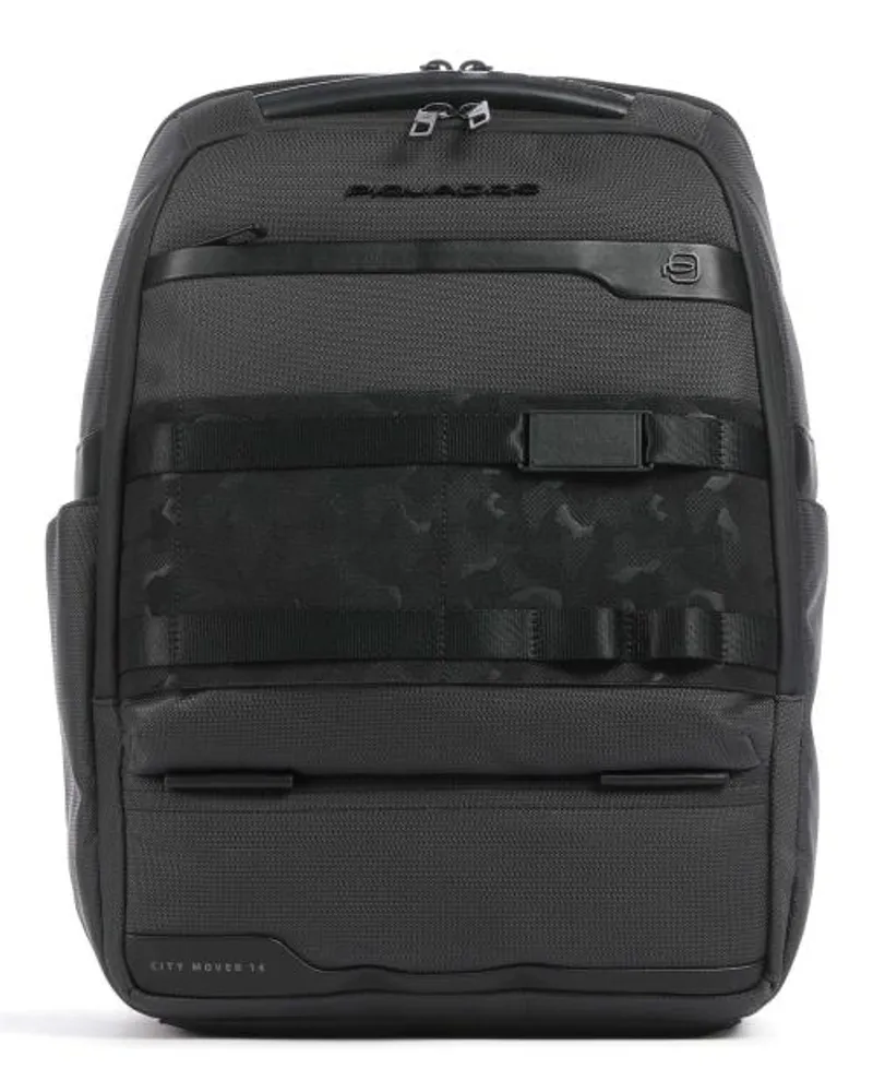 Piquadro FX Laptop-Rucksack schwarz Schwarz