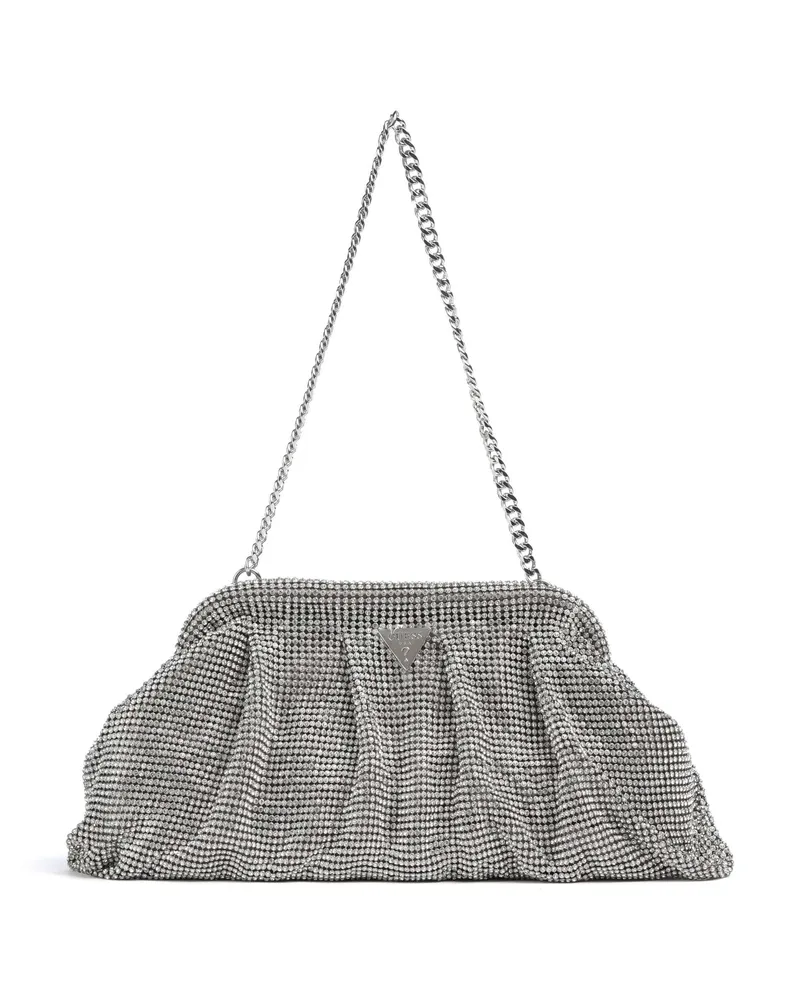 Guess Schultertasche Zalina in silber Silber