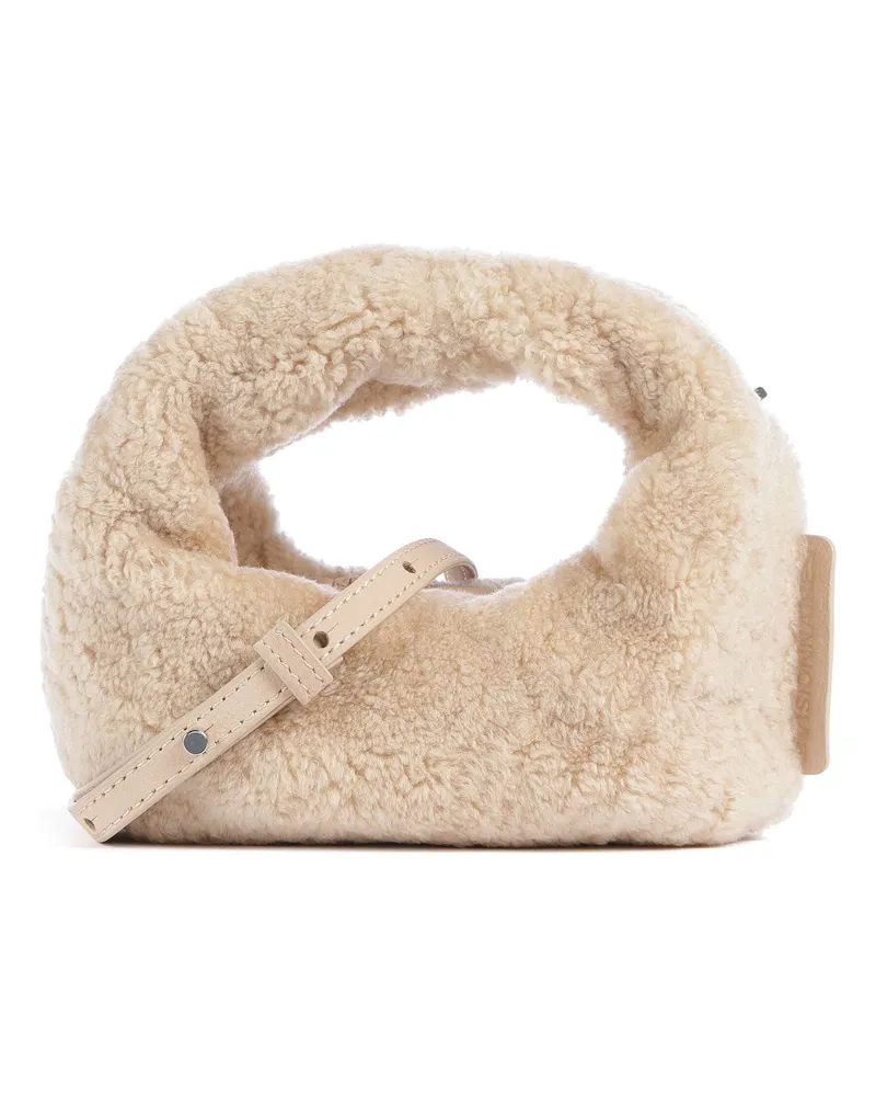 LES VISIONNAIRES Umhängetasche Greta Teddy Micro in beige Beige
