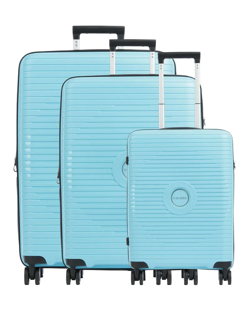 Travelite 4-Rollen Trolley Set Orbita in türkis Türkis
