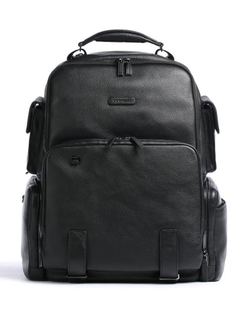 Piquadro Modus Special Rfid Laptop-Rucksack schwarz Schwarz