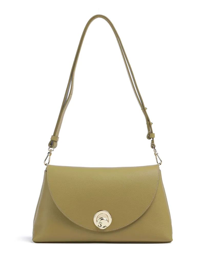 Coccinelle Schultertasche Nikla in oliv Oliv