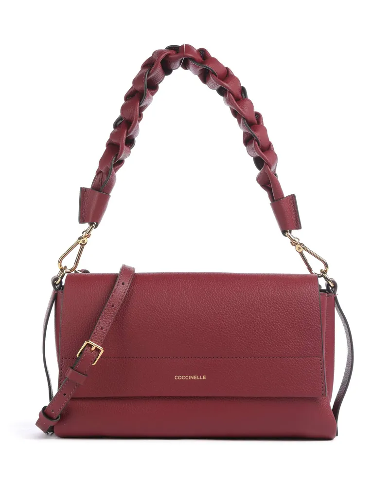 Coccinelle Schultertasche Boheme Grana Double in rot Rot