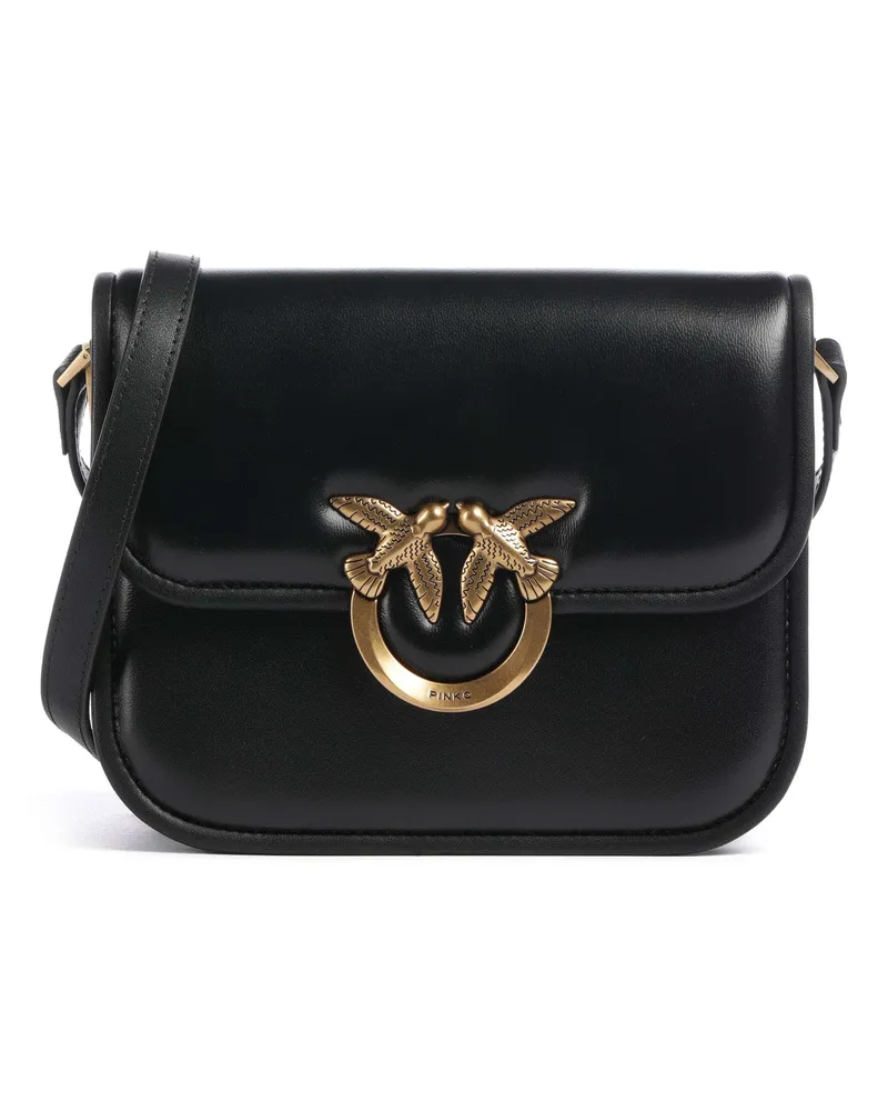 Pinko Umhängetasche Love One Mini in schwarz Schwarz