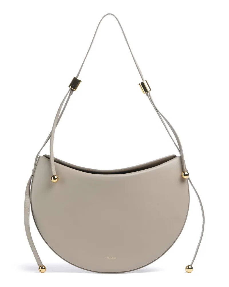 Furla Schultertasche Moonstone M in grau Grau
