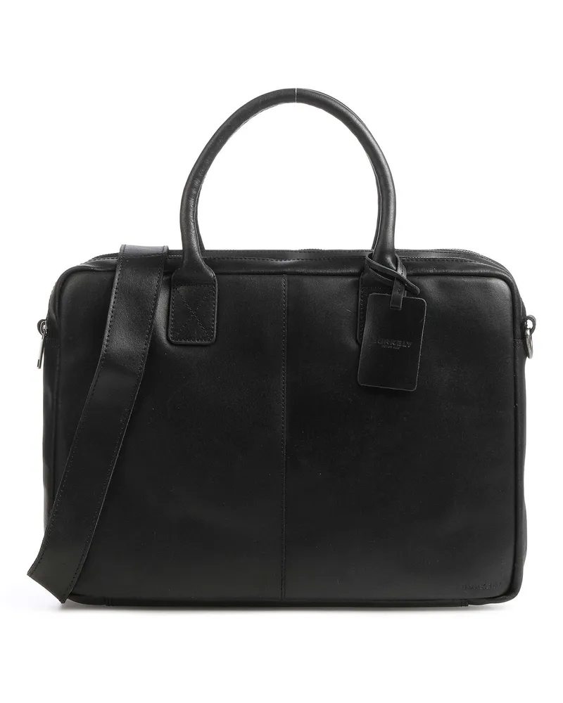 Burkely Aktentasche Vintage Taylor Worker in schwarz Schwarz