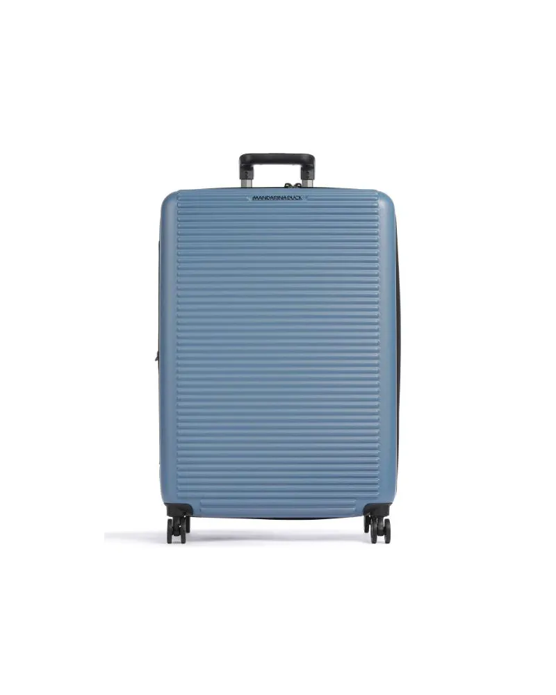 Mandarina Duck Tank Case 4-Rollen Trolley blaugrau Blau