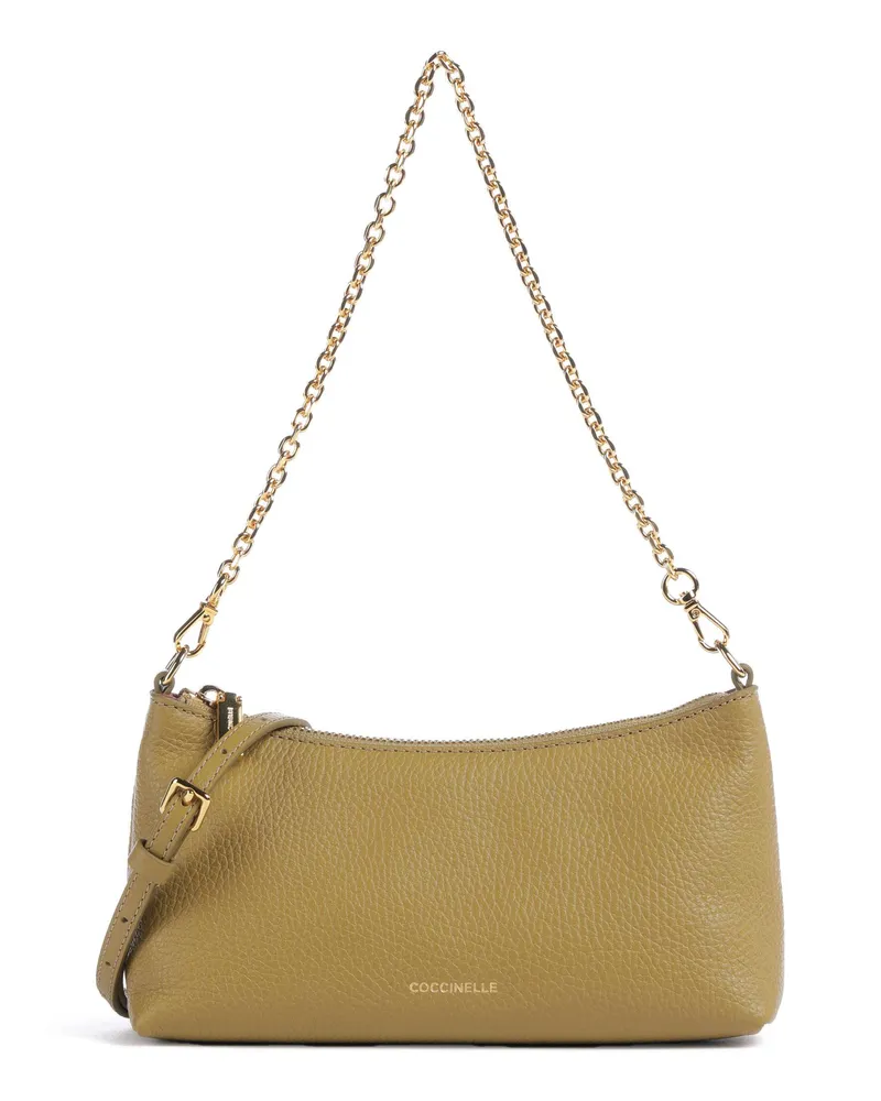 Coccinelle Schultertasche Aura in oliv Oliv