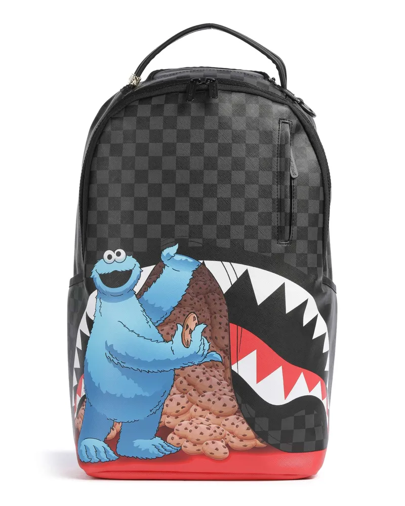 Sprayground Rucksack Sesame Street Cookie Monster Sneaking a Bite in schwarz Schwarz