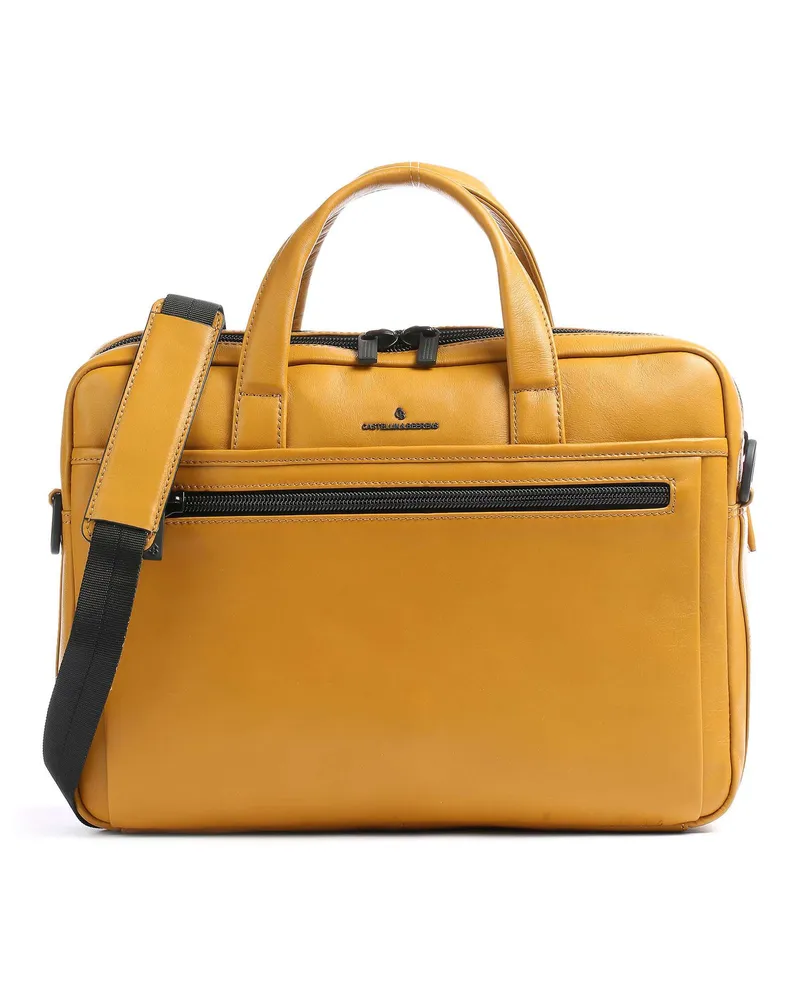 Castelijn & Beerens Aktentasche Nappa X Charlie RFID in gelb Gelb