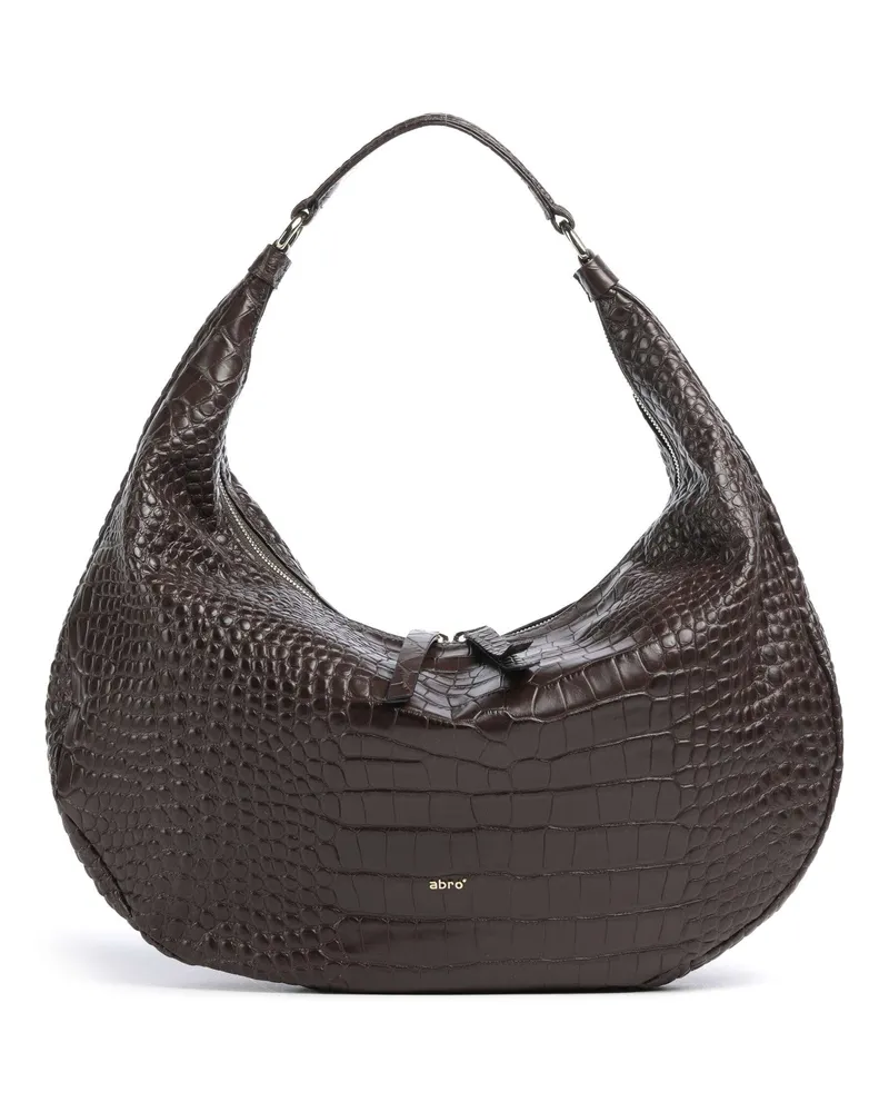 Abro Beuteltasche Cocco Mondial Nana Big in braun Braun