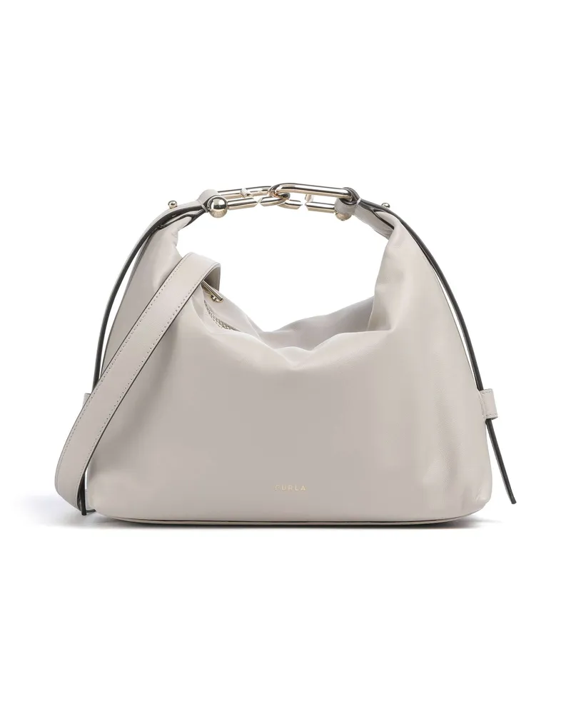 Furla Beuteltasche Tonie M in grau Grau