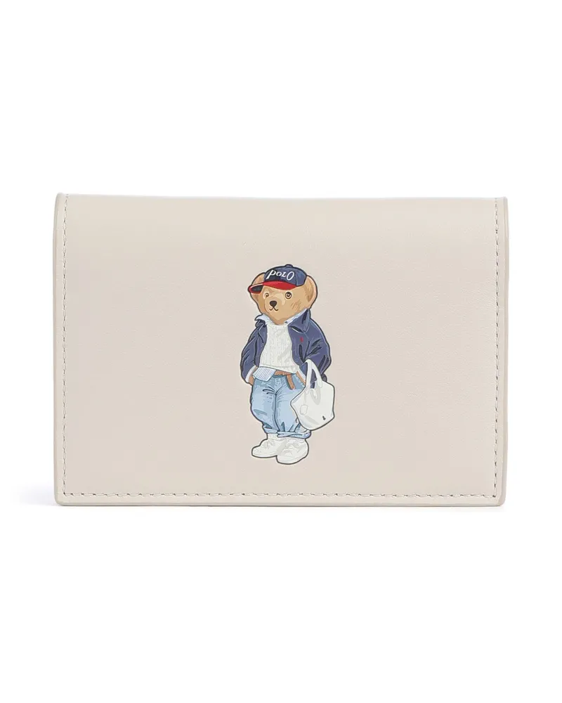 Ralph Lauren Kreditkartenetui Bear Spring in elfenbein Beige