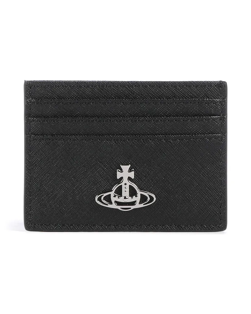 Vivienne Westwood Kreditkartenetui Saffiano in schwarz Schwarz