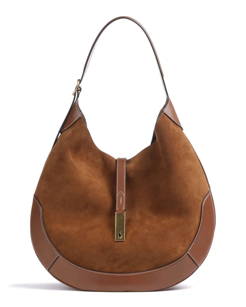 Ralph Lauren Beuteltasche ID Collection Medium in braun Braun
