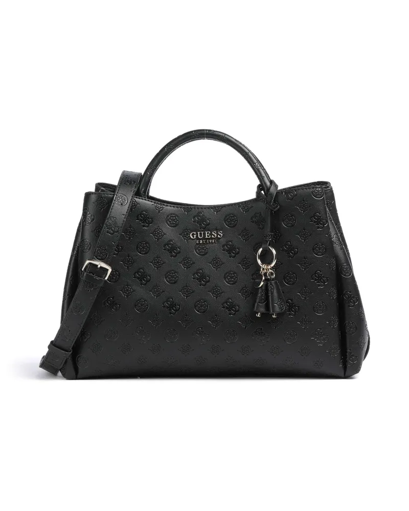 Guess Handtasche Phoebe Peony Debossed in schwarz Schwarz