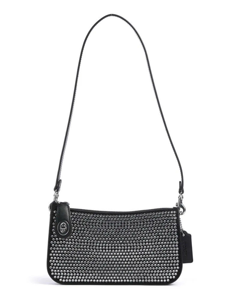 Coach Schultertasche Penn in schwarz Schwarz
