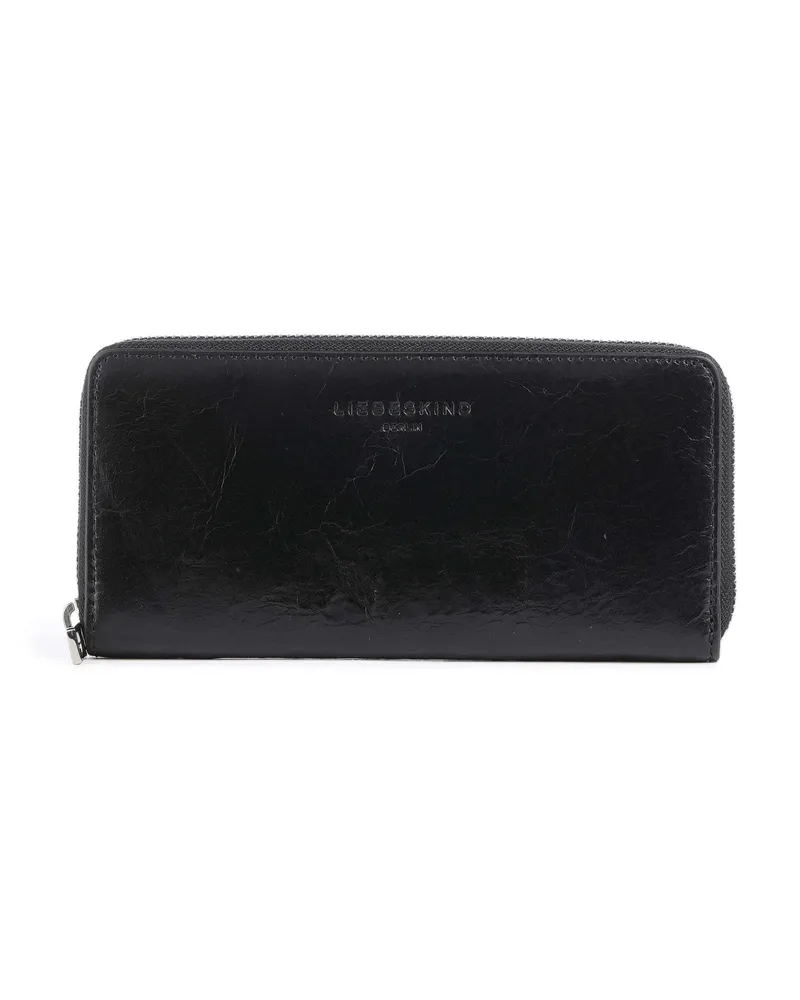 Liebeskind Geldbörse Sally Lack Distressed in schwarz Schwarz