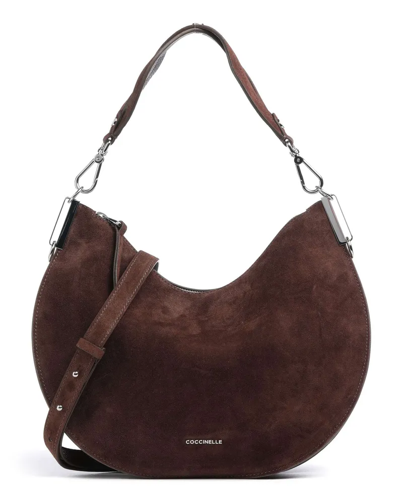 Coccinelle Beuteltasche Sunup Suede in braun Braun