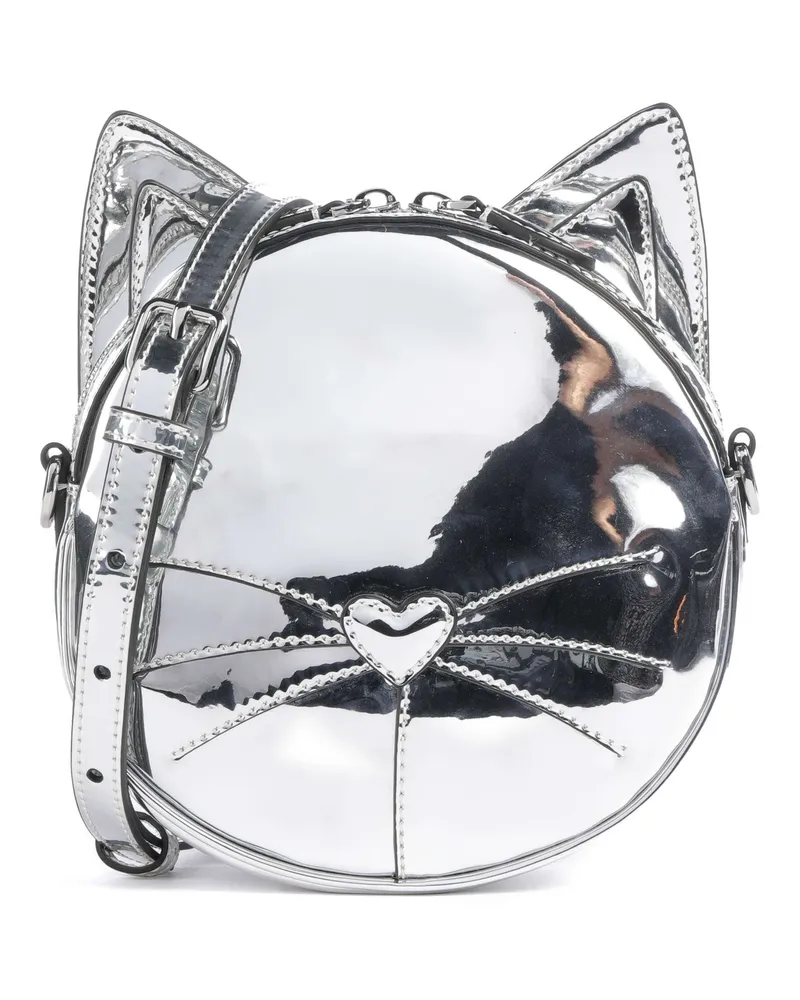 Karl Lagerfeld Umhängetasche Ikon Chat in silber Silber