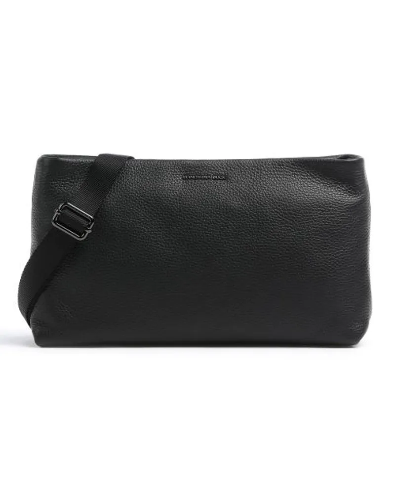 Mandarina Duck Mellow Leather Umhängetasche schwarz Schwarz