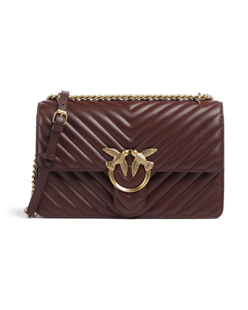 Pinko Schultertasche Love One Classic in rot Rot