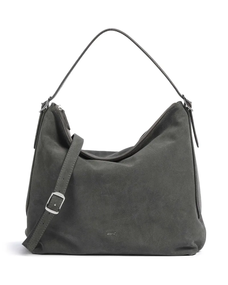 Abro Beuteltasche Suede Carina in grau Grau