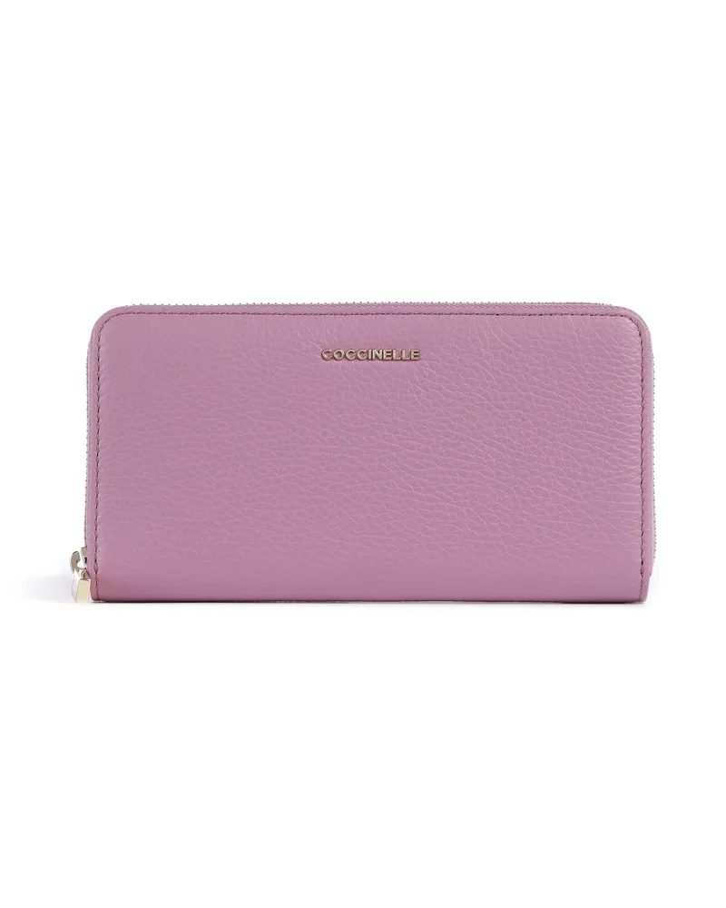 Coccinelle Geldbörse Metallic Soft in violett Violett