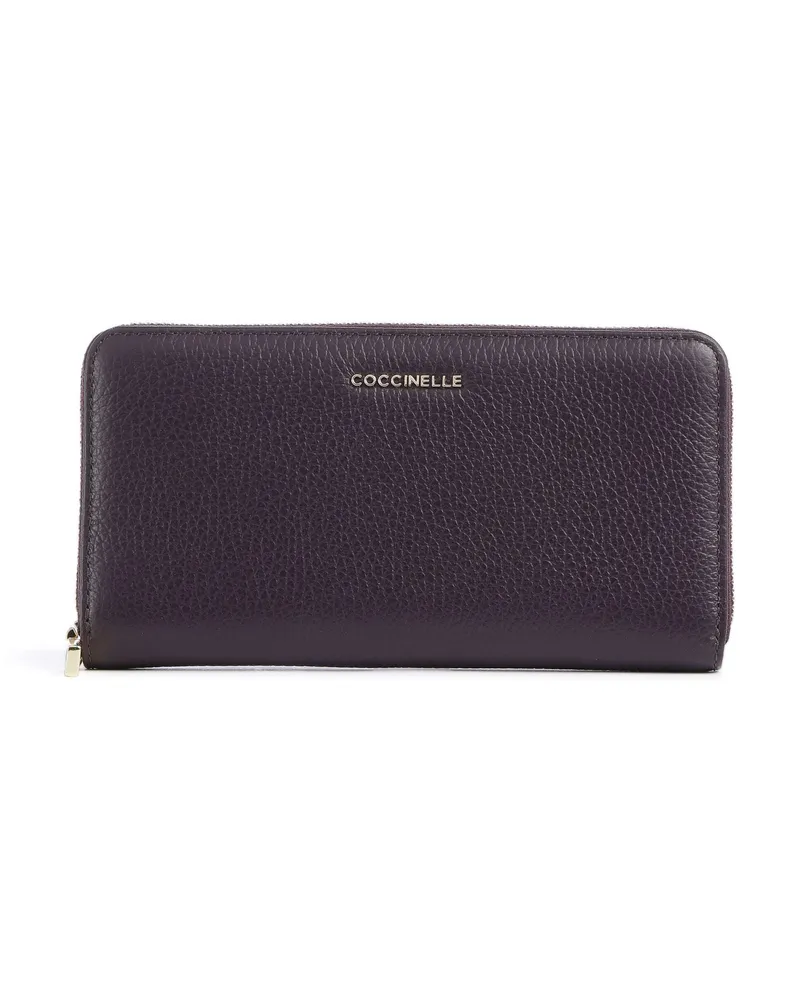 Coccinelle Geldbörse Metallic Soft in violett Violett