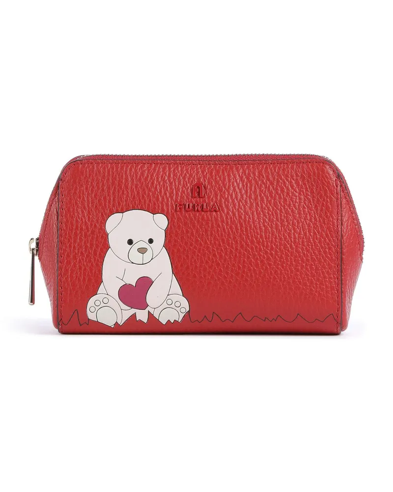 Furla Kosmetiktasche Camelia M in rot Rot