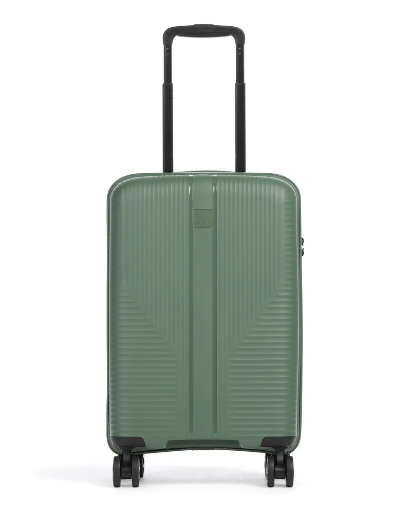 Travelite 4-Rollen Trolley Air Stripe Slim in grün Grün