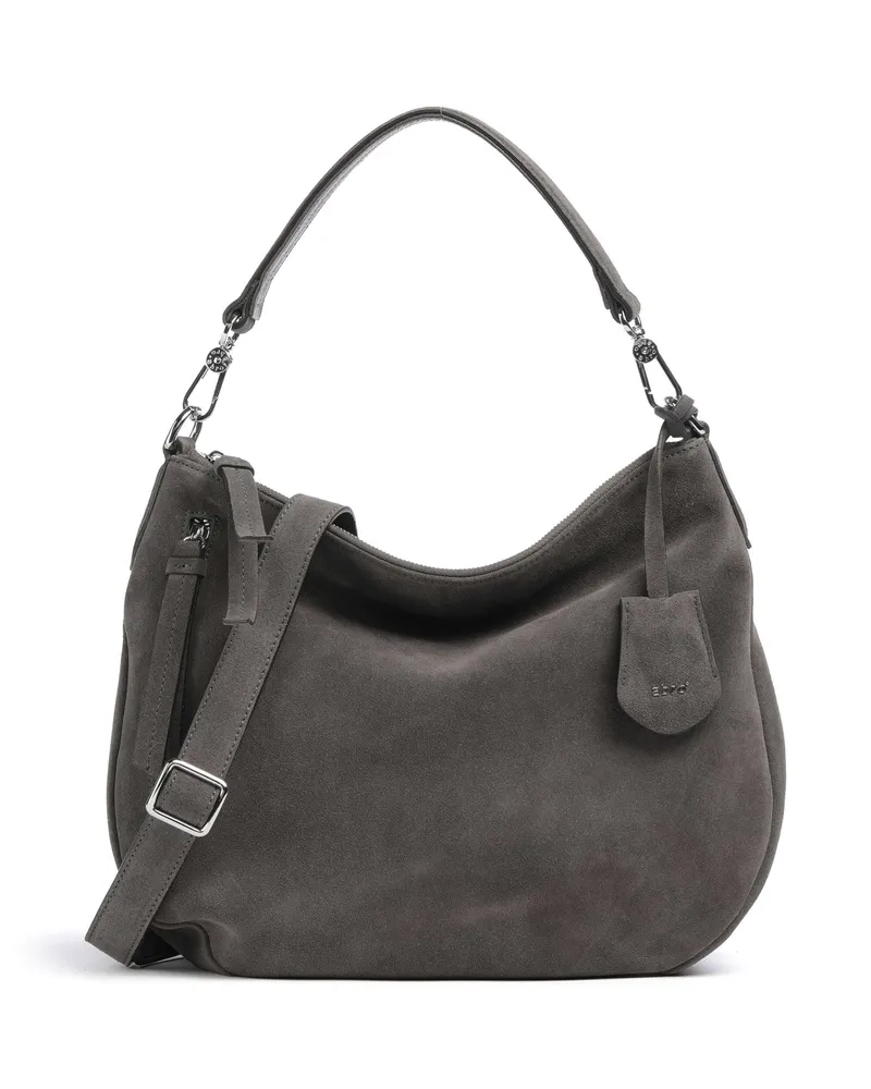 Abro Beuteltasche Suede Juna Small in grau Grau